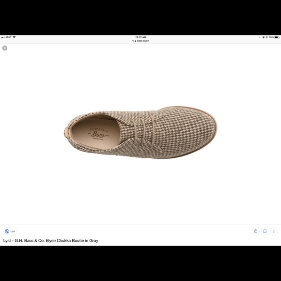 Bass Elyse plaid chukka boots size 8 1/2. EUC - Picture 7 of 8